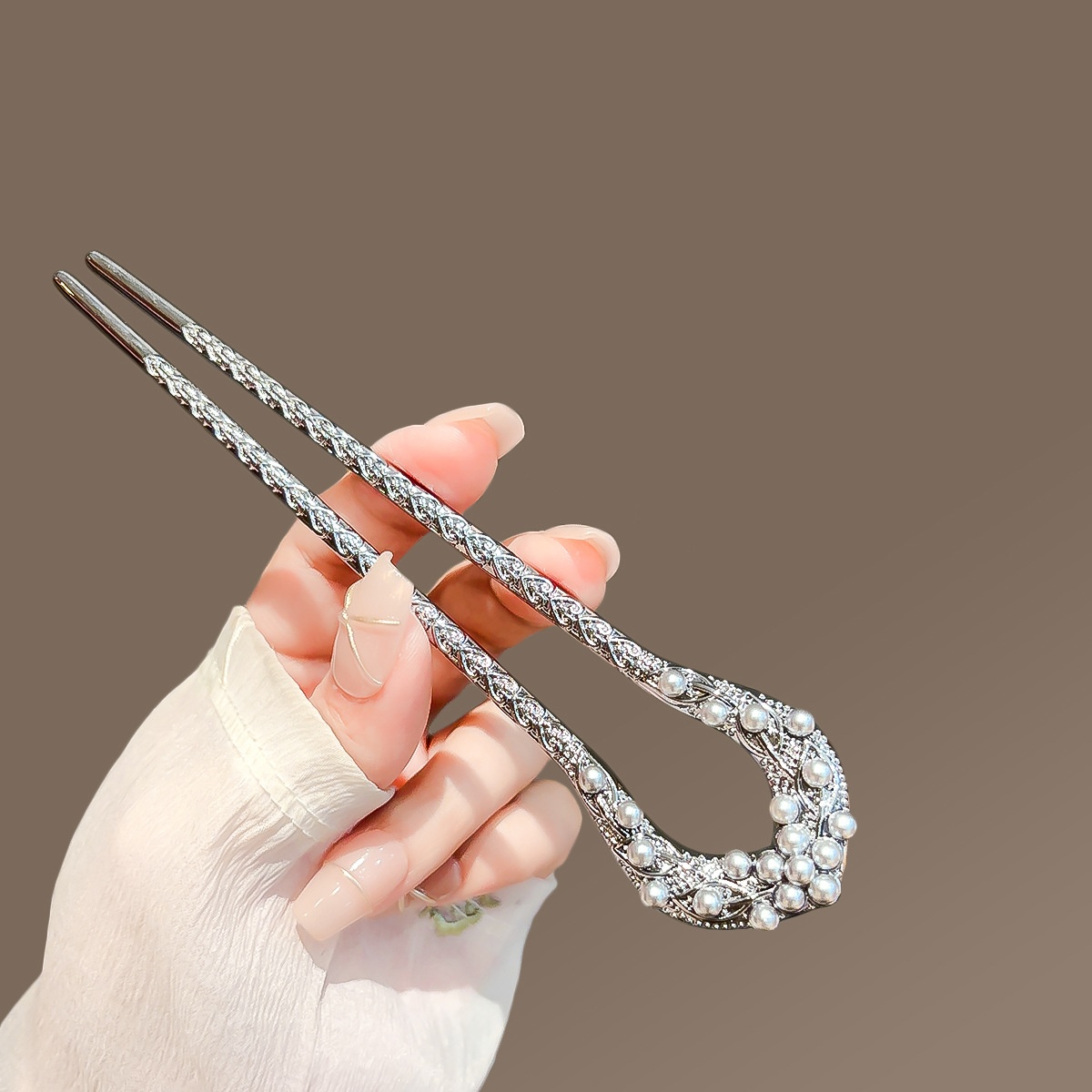 New Pearl U Shaped Hairpin For - Jewelry Making Adults ulasan dan harga