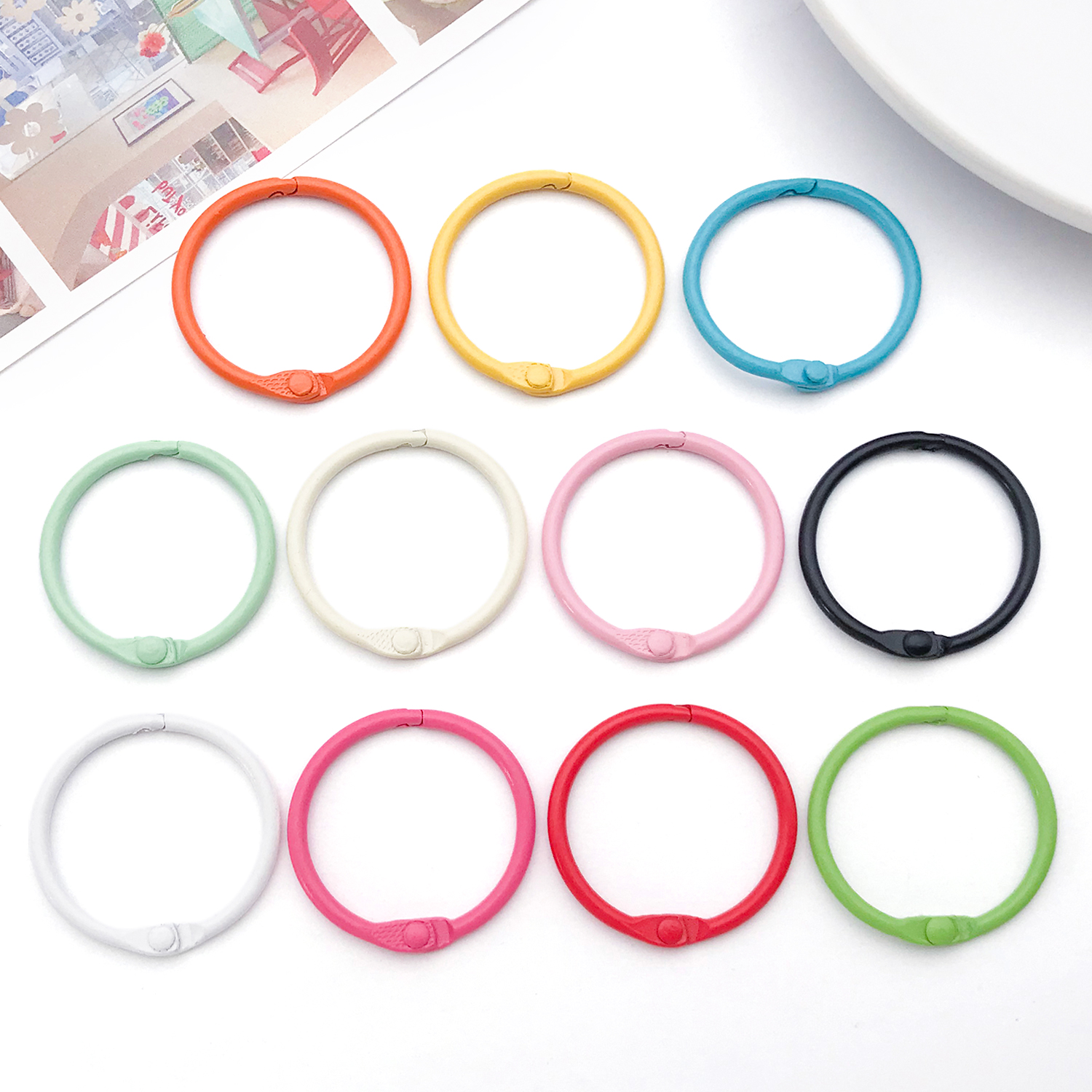 20pcs Binder Rings Loose Leaf  - Jewelry Making Guide Book ulasan dan harga