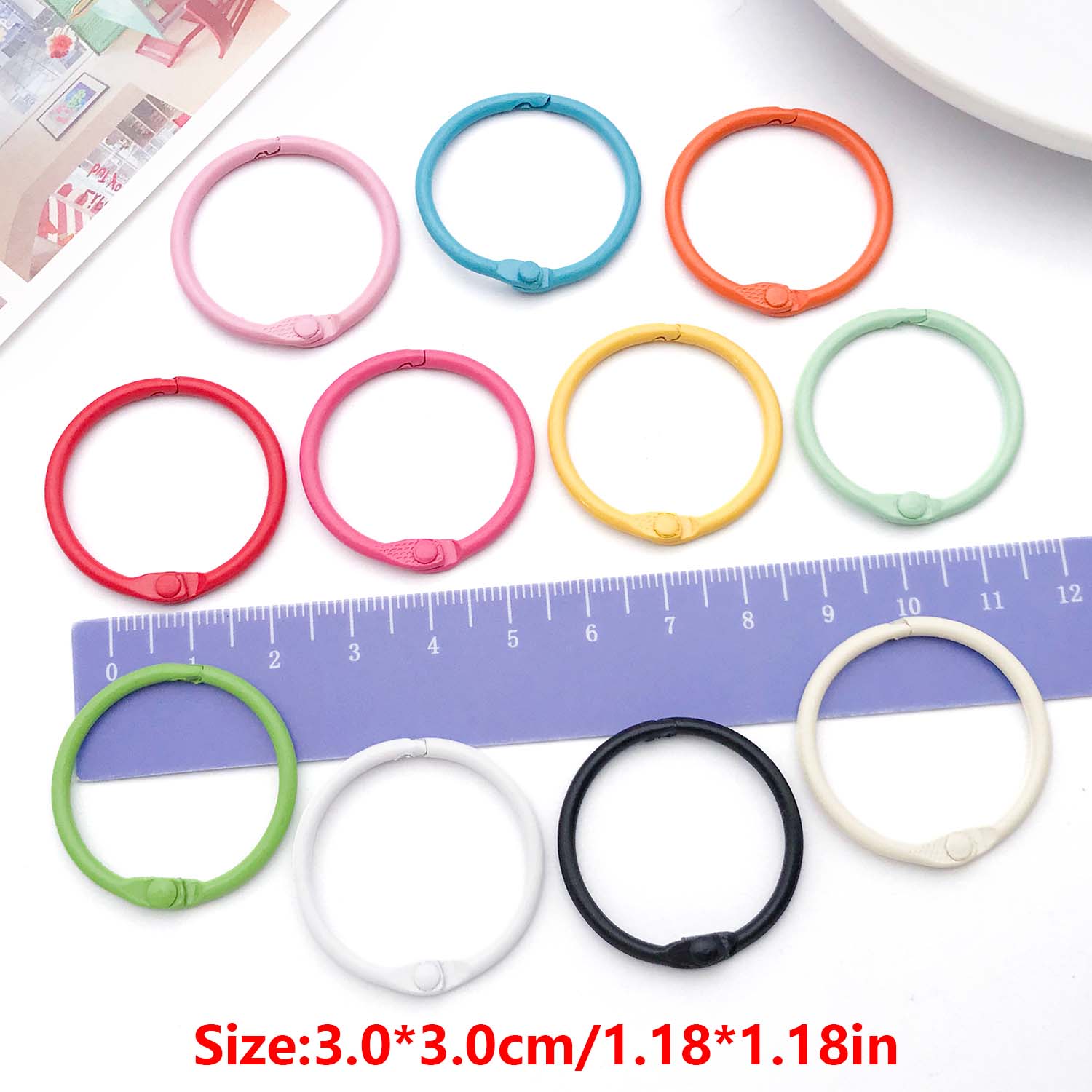 20pcs Binder Rings Loose Leaf  - Jewelry Making Guide Book ulasan dan harga