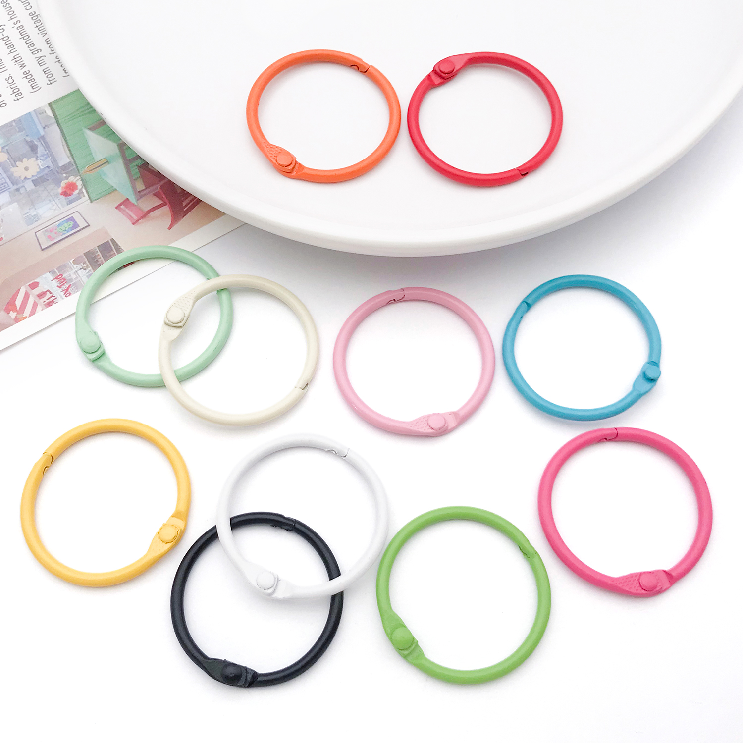 20pcs Binder Rings Loose Leaf  - Jewelry Making Guide Book ulasan dan harga