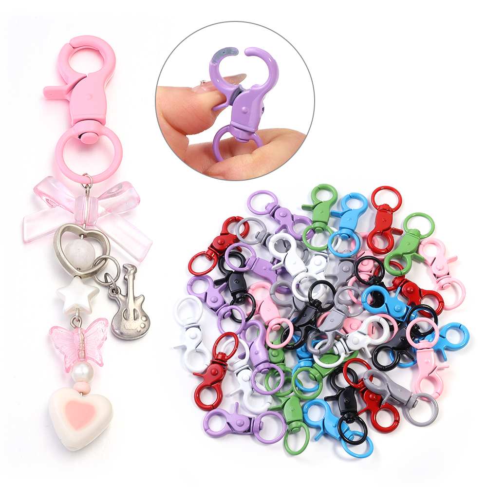 5Pcs/Lot Colorful Swivel Lobst - Jewelry Making Basics ulasan dan harga