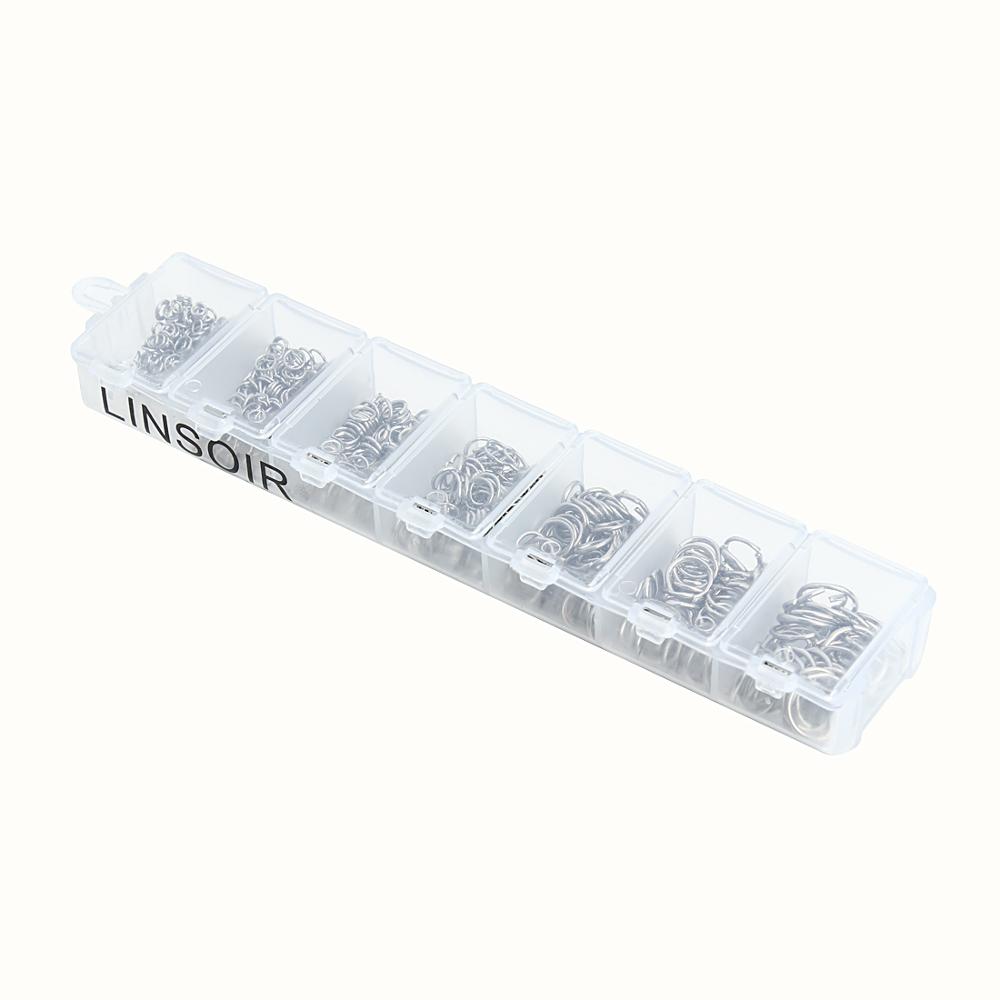 1Box 3-10mm Mixed Stainless St - Jump Ring Assorted ulasan dan harga
