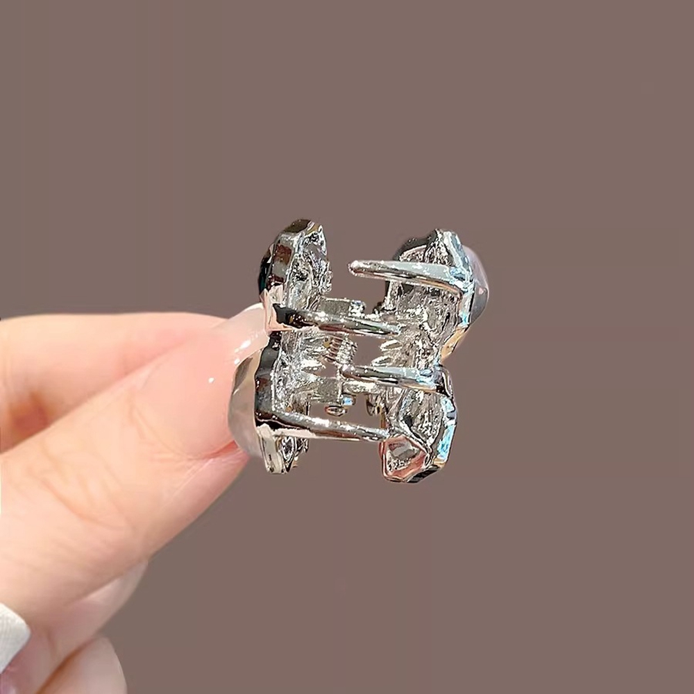 Silver Alloy Mini Hair Claw Cl - Jewelry Making Adults ulasan dan harga