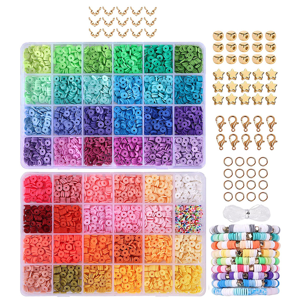 1Set Polymer Clay Beads Jewelr - Jewelry Making Adults ulasan dan harga