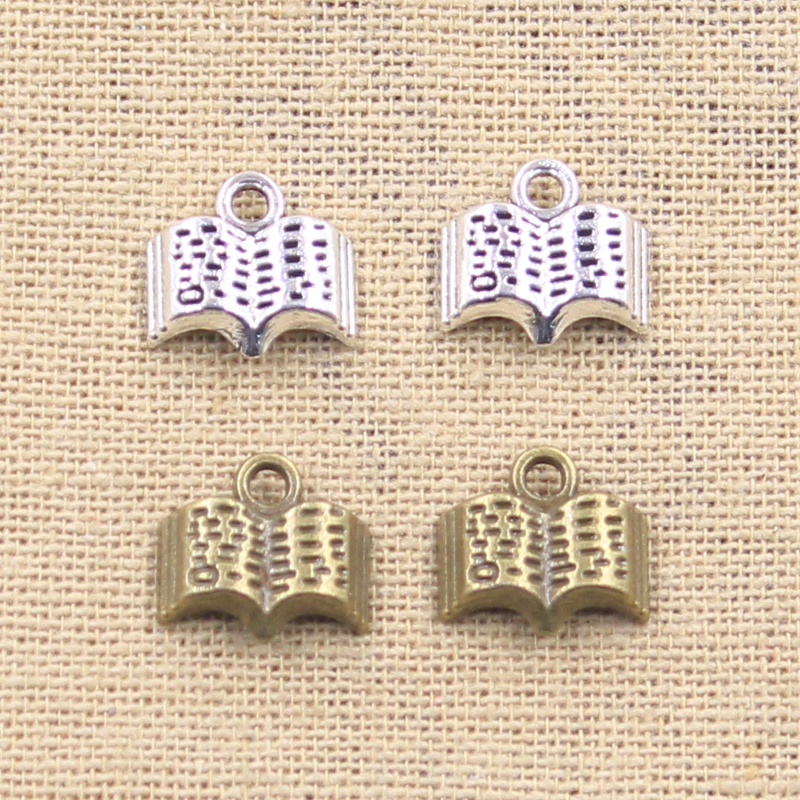 15pcs Charms Open Holy Bible B - Jewelry Making Guide Book ulasan dan harga