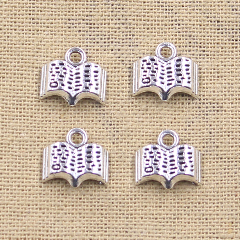 15pcs Charms Open Holy Bible B - Jewelry Making Guide Book ulasan dan harga