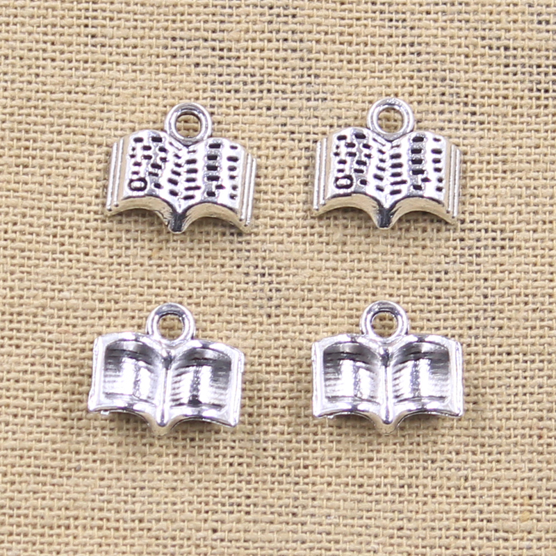 15pcs Charms Open Holy Bible B - Jewelry Making Guide Book ulasan dan harga