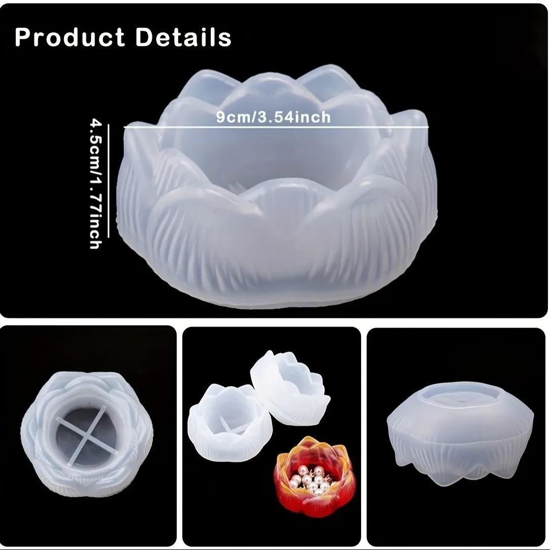 1pc DIY Lotus Flower Silicone  - Jewelry Making Light ulasan dan harga