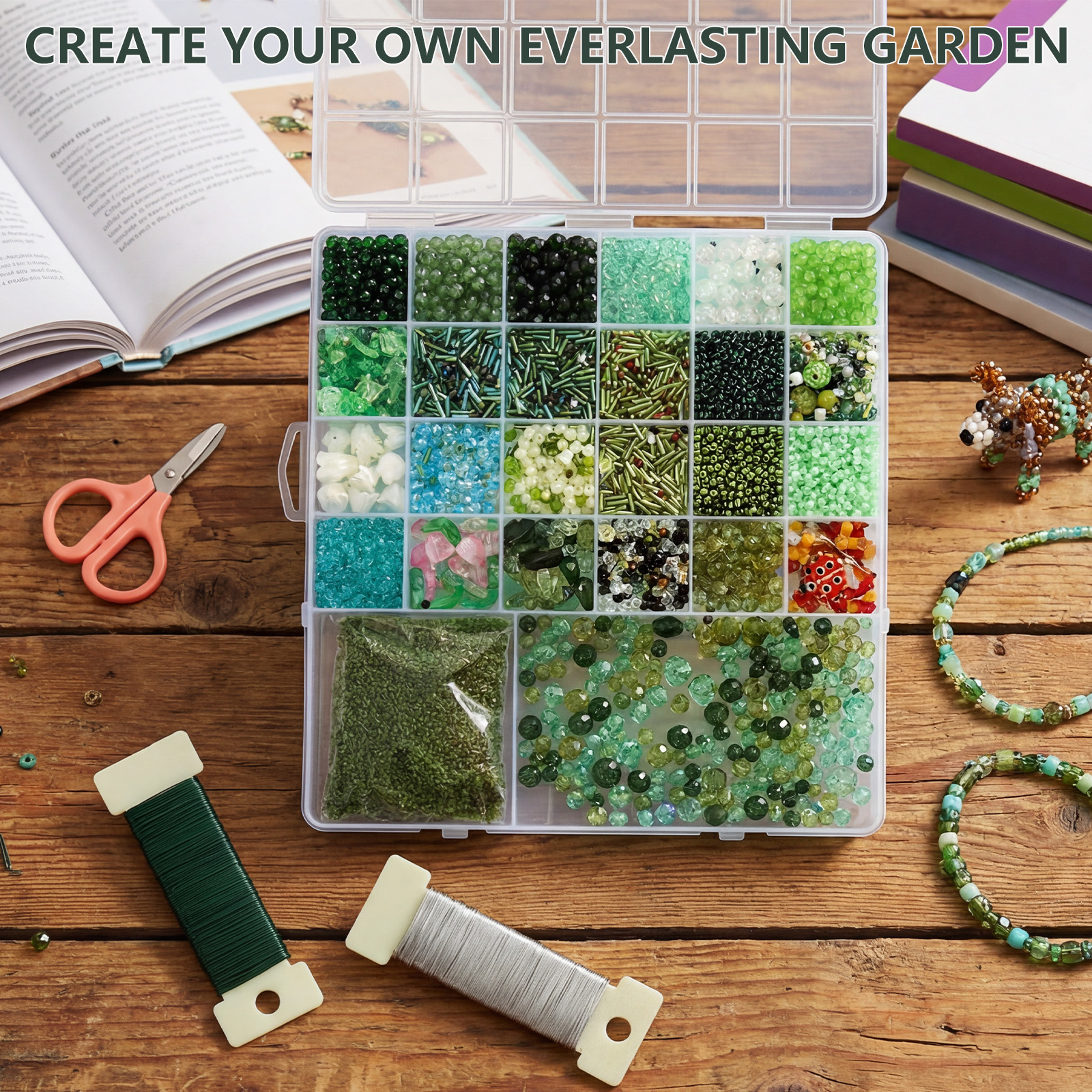 Beaded Plant Kit with Artifici - Jewelry Making Videos Tutorials ulasan dan harga