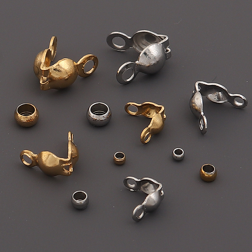 40-200pcs Stainless Steel Conn - Jewelry Making Basics ulasan dan harga