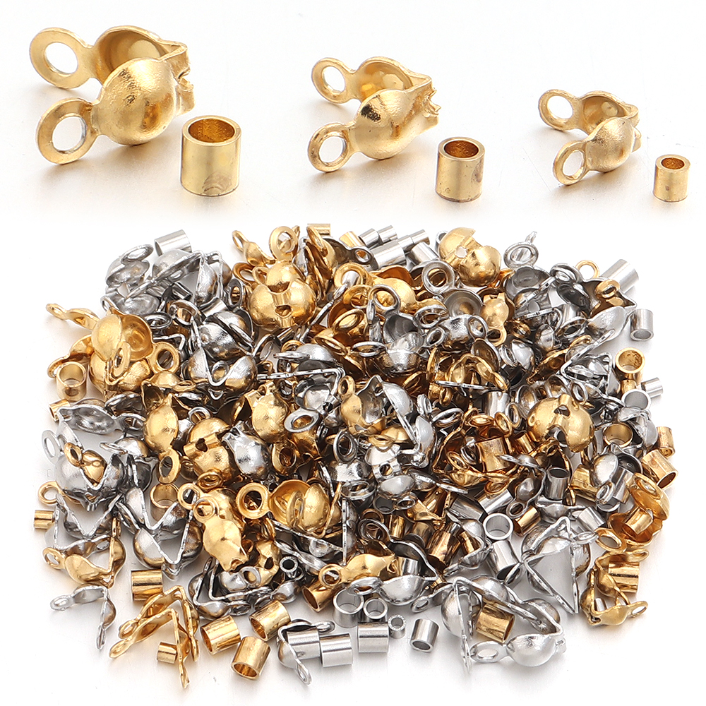 40-200pcs Stainless Steel Conn - Jewelry Making Basics ulasan dan harga