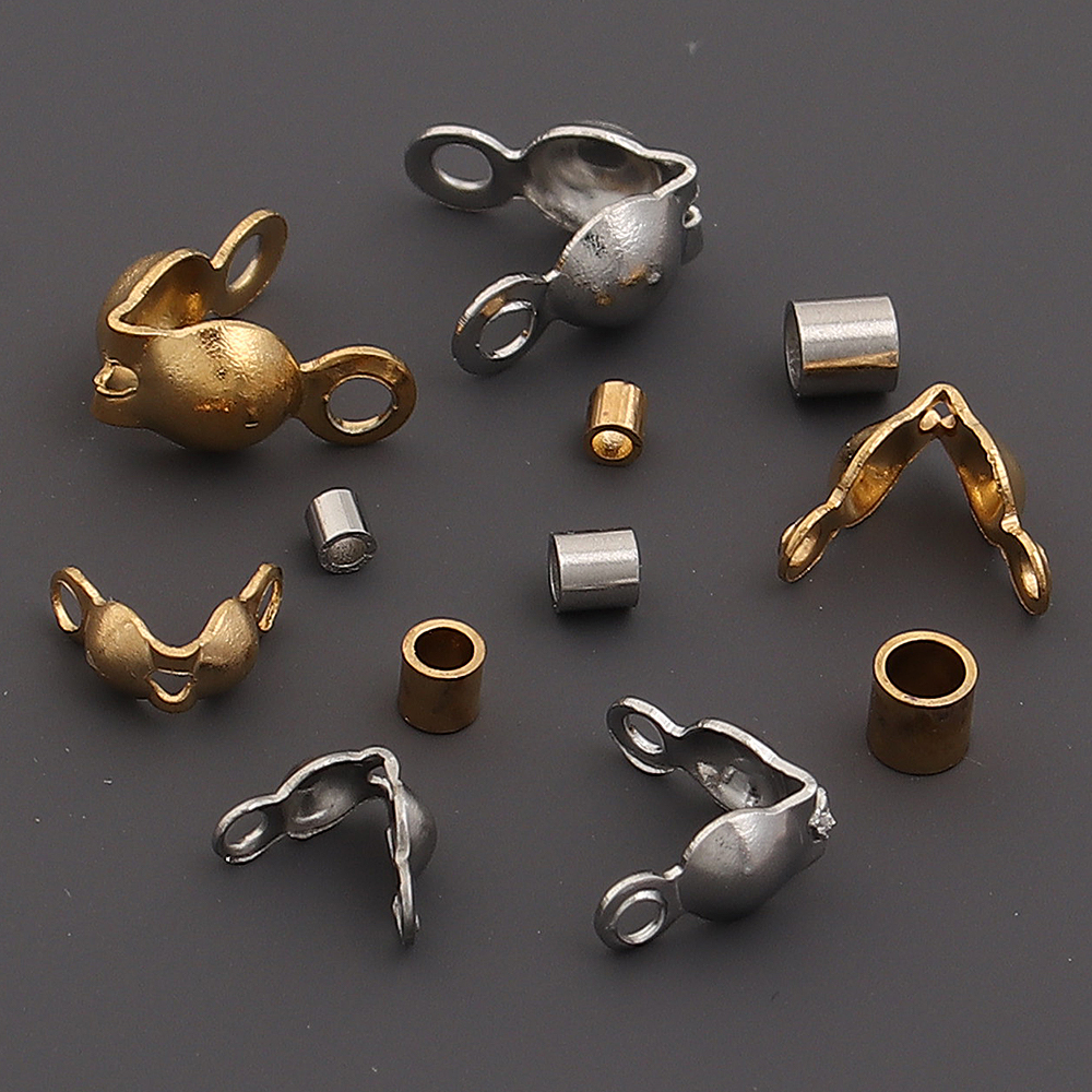 40-200pcs Stainless Steel Conn - Jewelry Making Basics ulasan dan harga