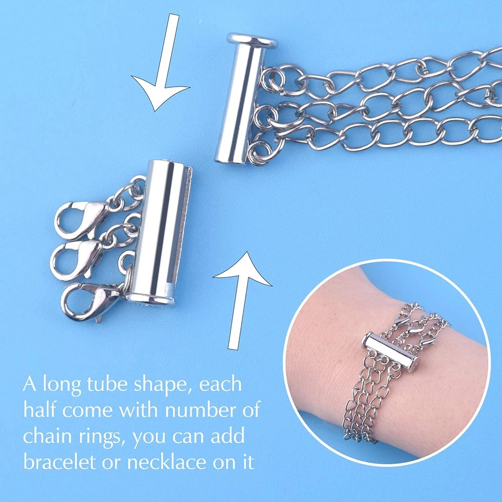2pcs Multi Strand Necklace Lay - Jewelry Making Hardware ulasan dan harga