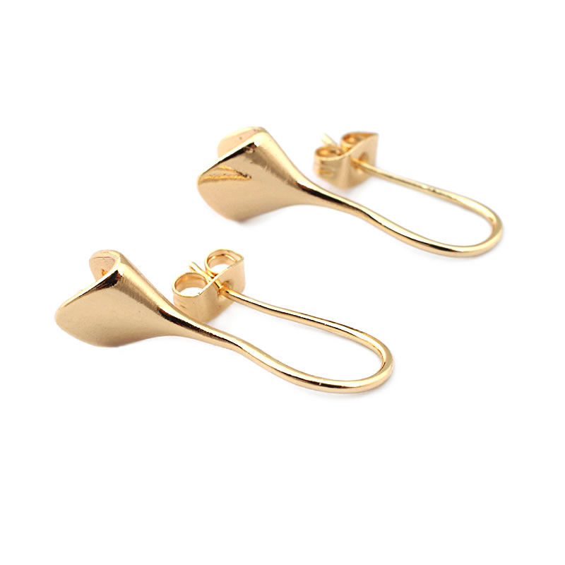 18K Gold Color Brass Can fit H - Jewelry Making Basics ulasan dan harga