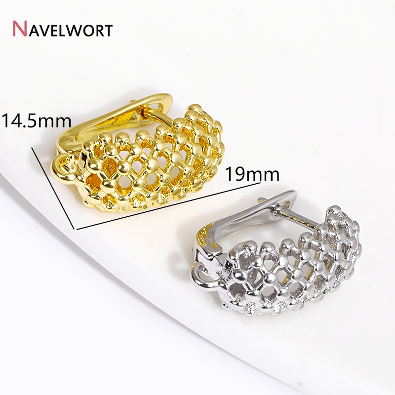 18K Gold Plated Brass  Hollow  - Jewelry Making Factory ulasan dan harga