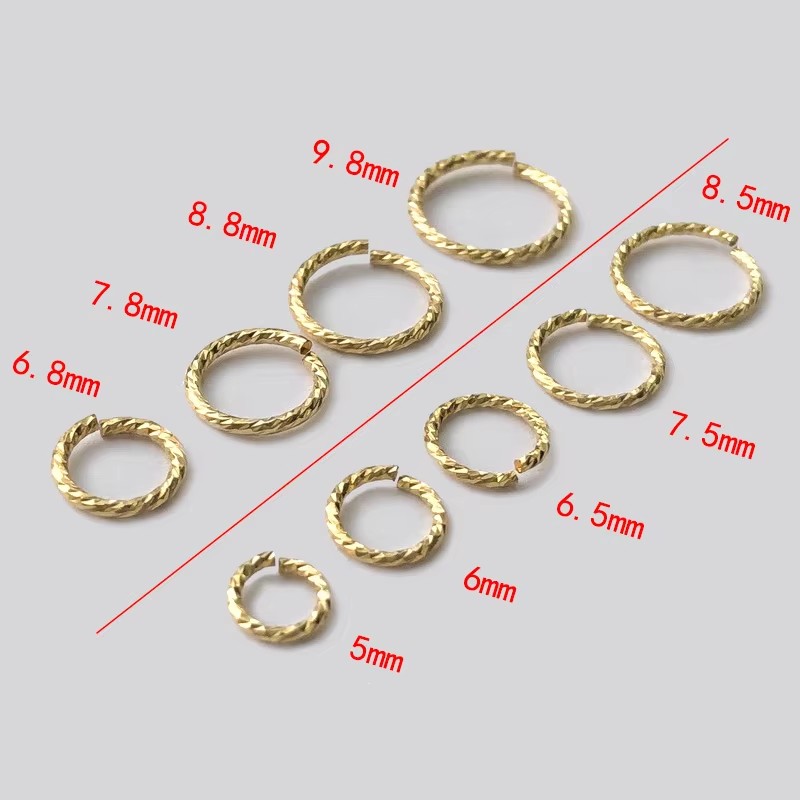 14K Gold Filled Sparkle Closed - Jump Ring Assorted ulasan dan harga