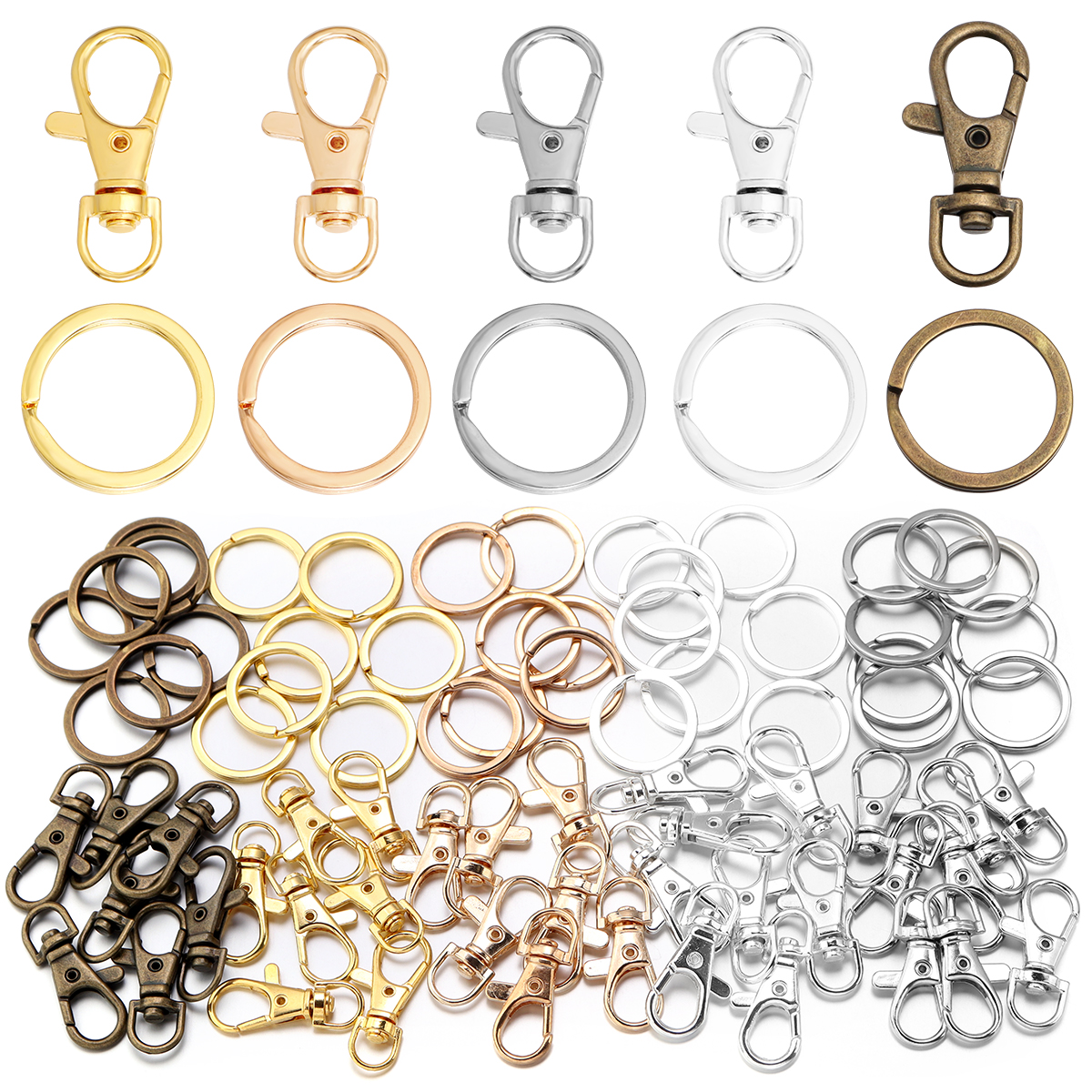 10Sets Alloy Swivel Lobster Cl - Jewelry Making Basics ulasan dan harga